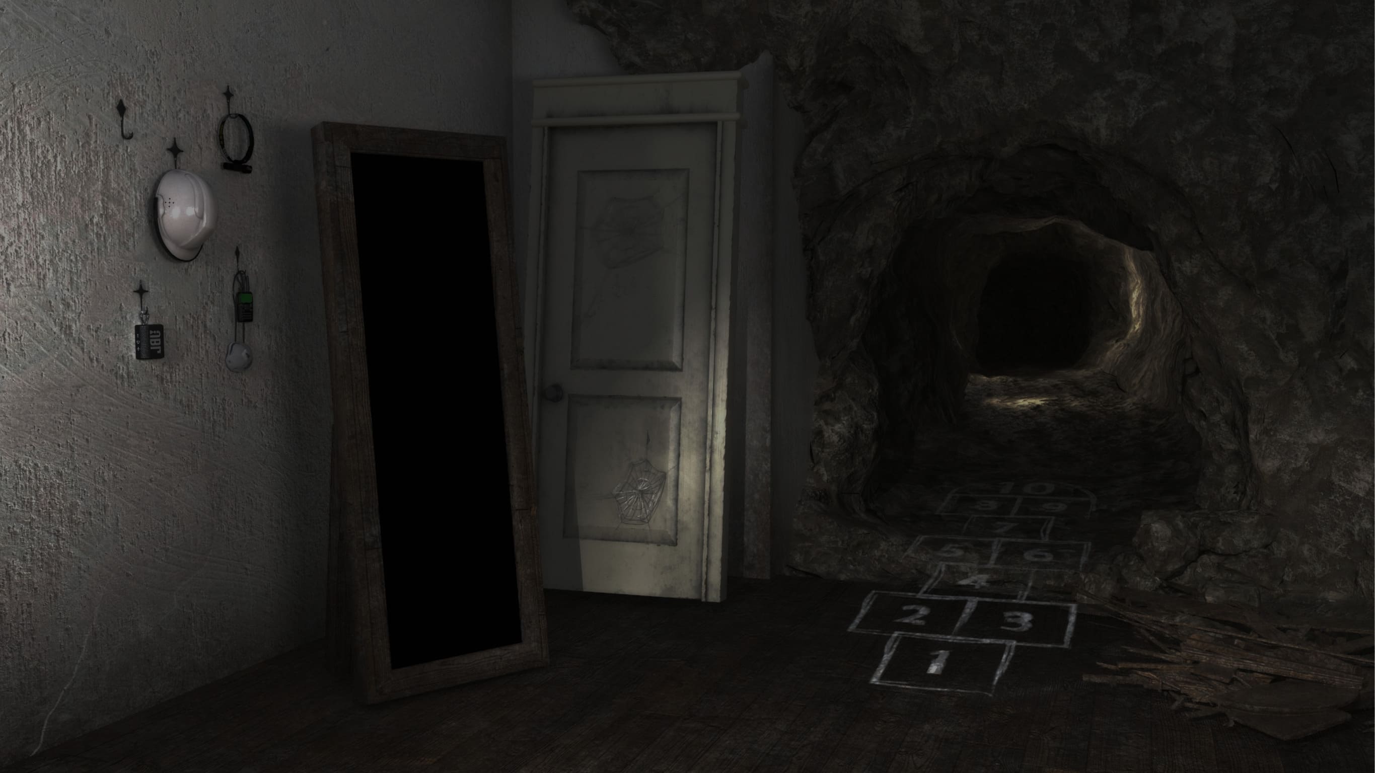 Darken cave room