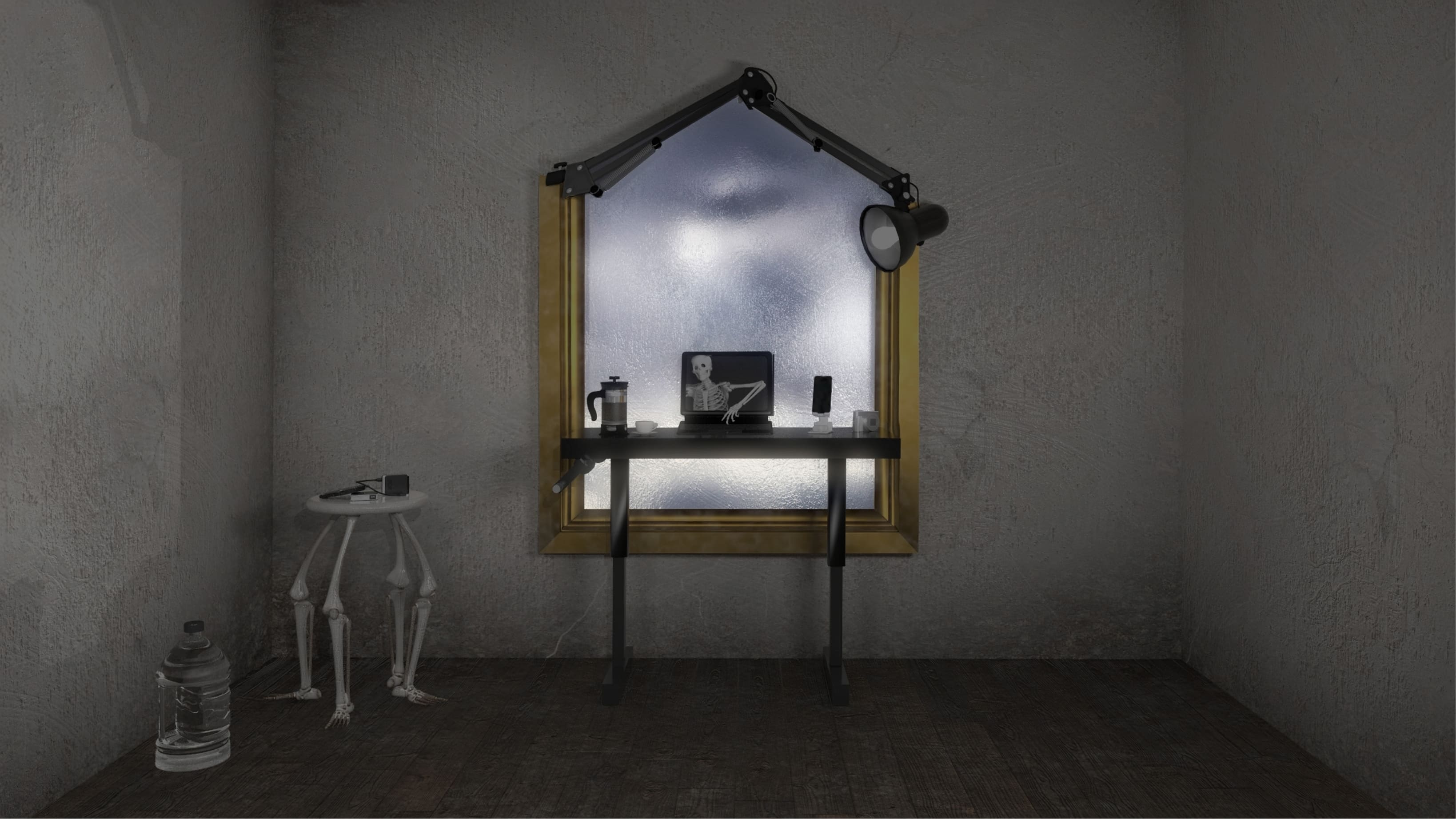 Room with a table (highlight on window)